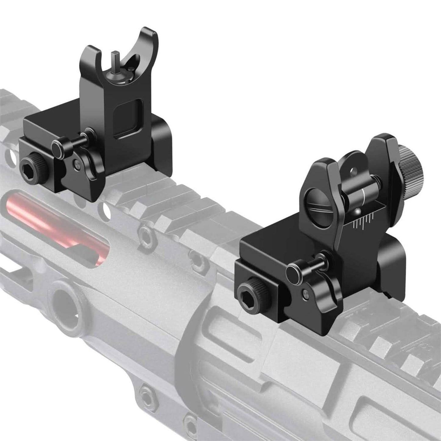 Flip Up Rear Front Aluminum Alloy Tactical Sight Set