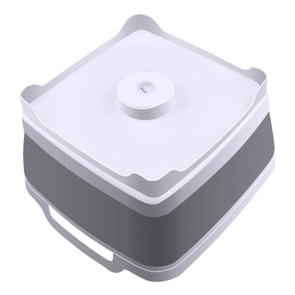 Foldable Dish Tub Washing Basin Collapsible Draining Pan Strainer Food Basket