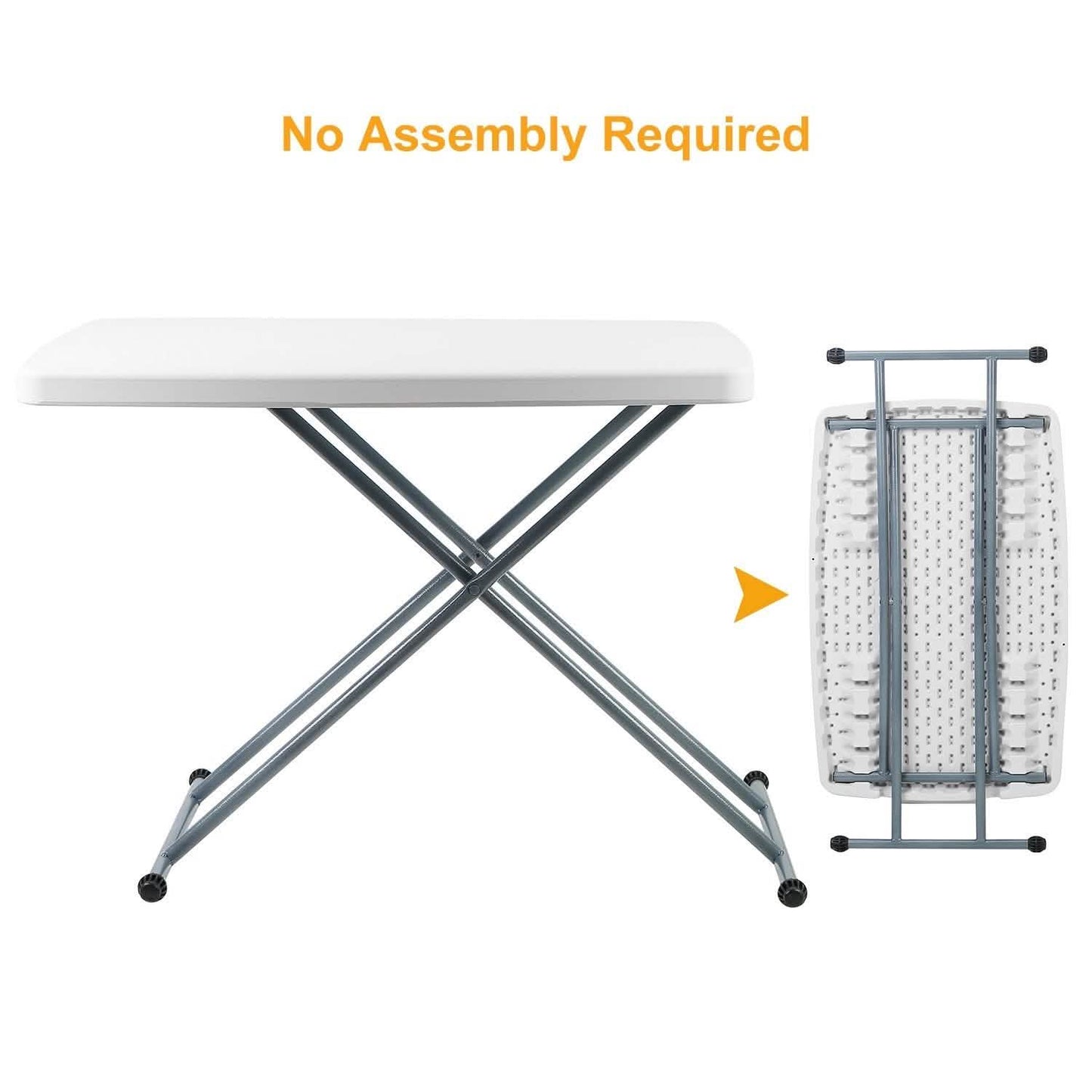 Folding Height Adjustable Snack Table