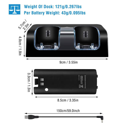 For Wii Remote Controller Charger