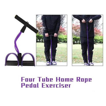 Four Tube Home Rope Pedal Exerciser
