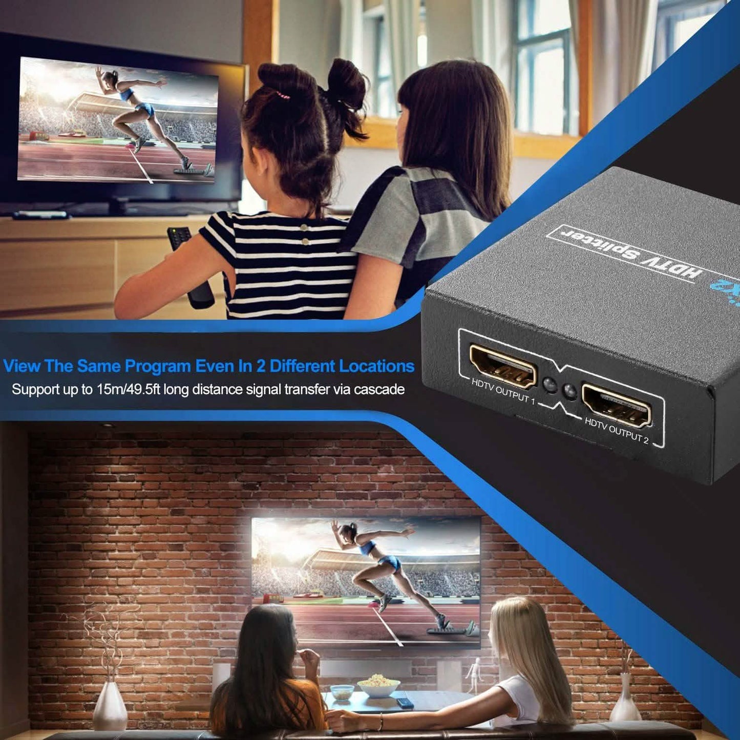 Full HD1080P HDTV Splitter Amplifier