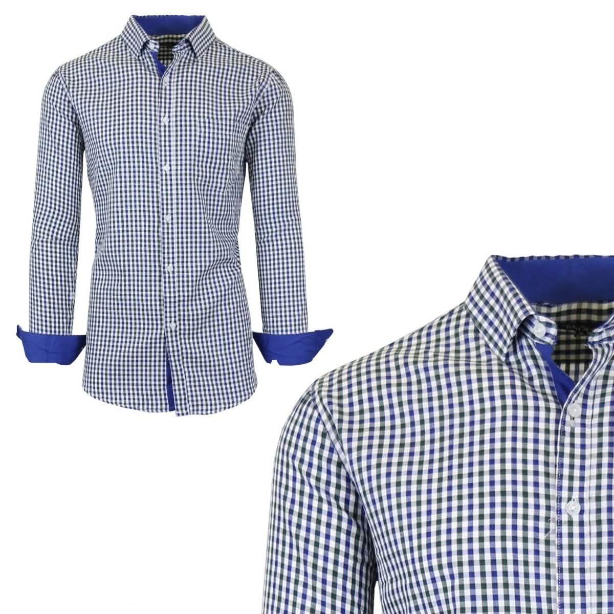 Galaxy by Harvic Men's Long-Sleeve Slim-Fit Printed Dress Shirt