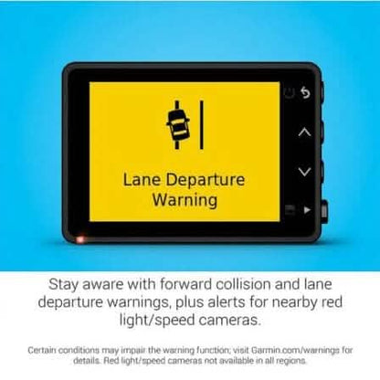 Garmin Dash Cam 57 1440p 140-degree FOV Voice Control Compact and Discreet