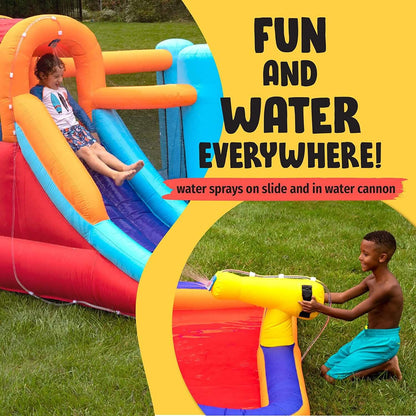 Giant Bounce House Water Slide with Pool Area