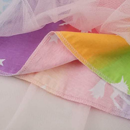 Girl's Cotton Casual Unicorn Dress