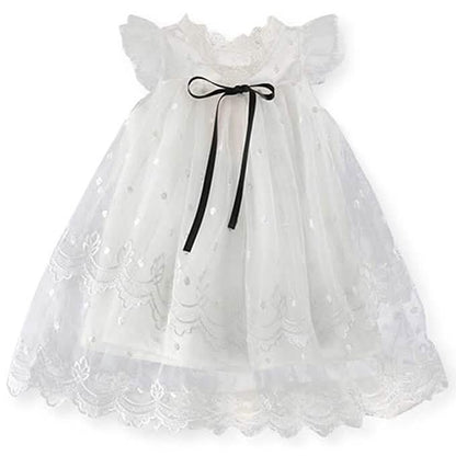 Girl's Wedding Lace Tulle Vintage Dress