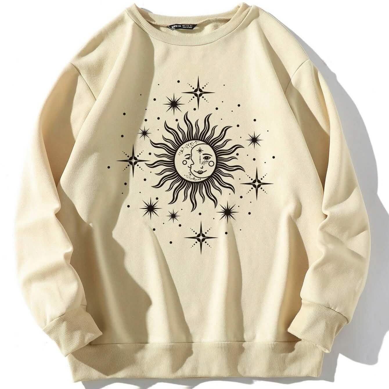 Graphic Print Thermal Sweatshirt