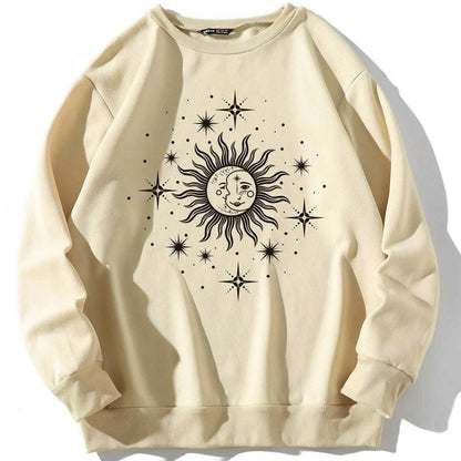 Graphic Print Thermal Sweatshirt