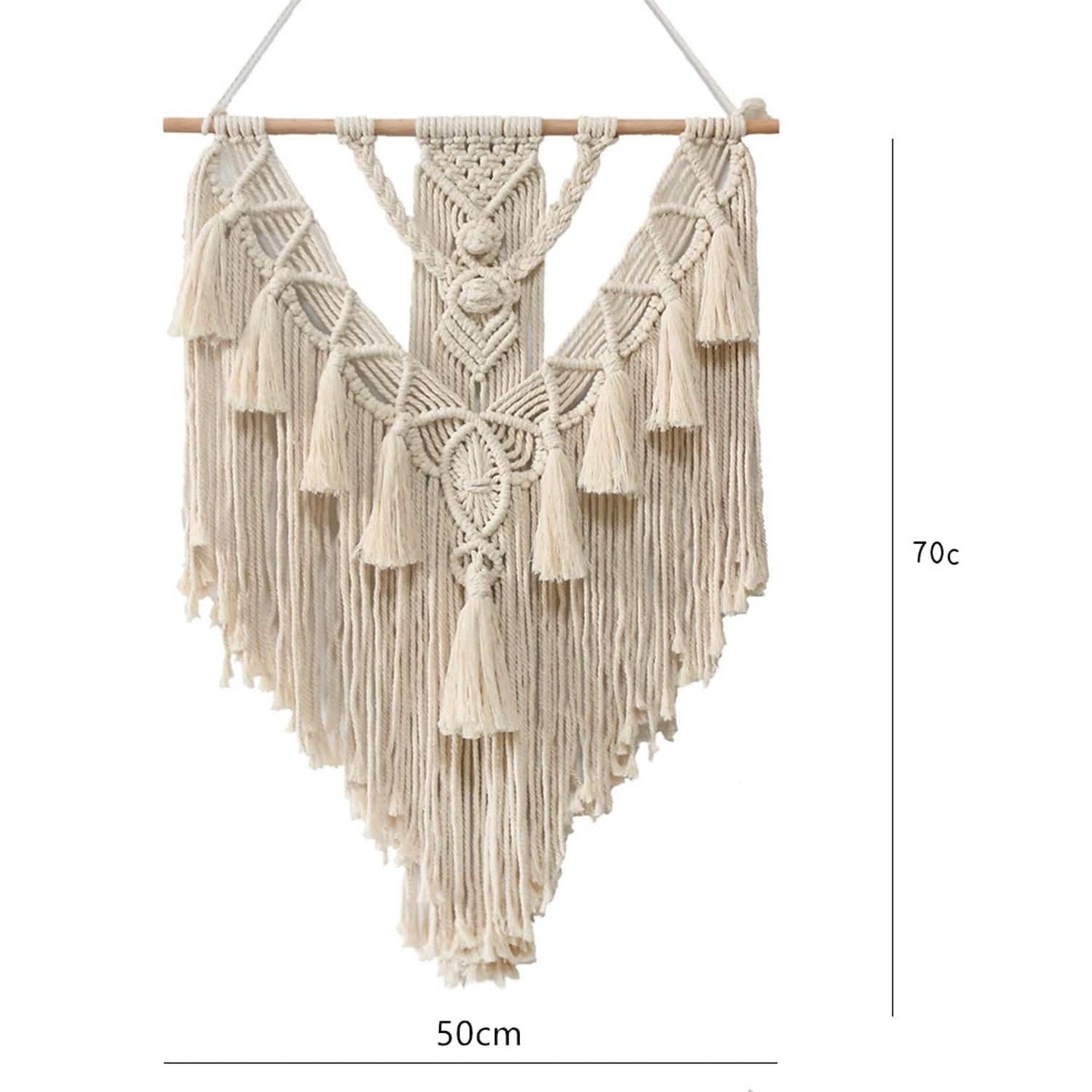 Hand Woven Lace Wall Hanging Bohemian Boho Art Decor