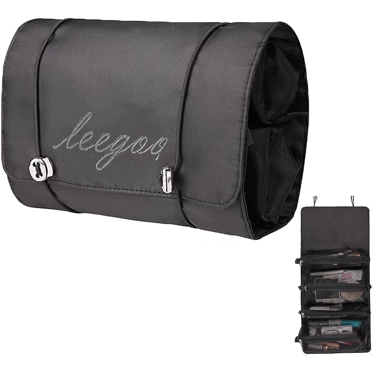 Hanging Roll-Up Makeup Bag