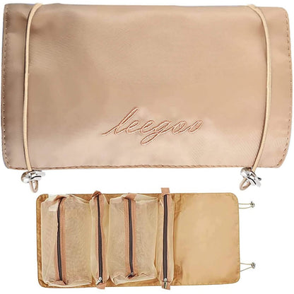 Hanging Roll-Up Makeup Bag