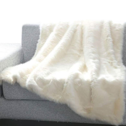 Heavy Faux Fur Throw Blanket – Assorted Styles