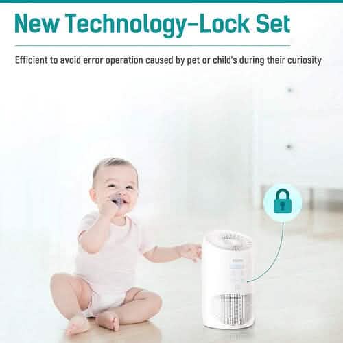 HEPA Air Purifier - Smoke Air Purifiers for Home with Fragrance Sponge