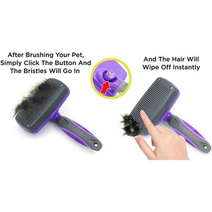 Hertzko Self Cleaning Slicker Brush