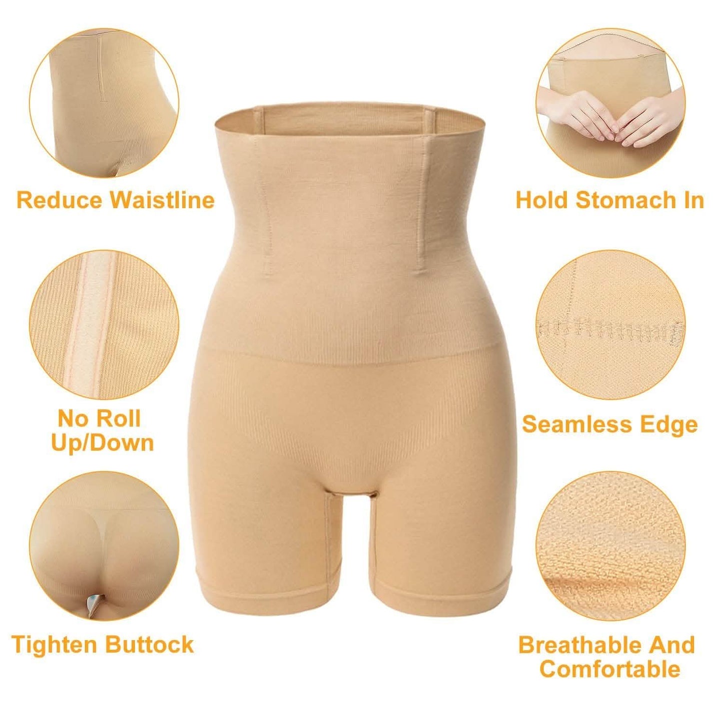 High Waist Shapewear Seamless Tummy Control Panties