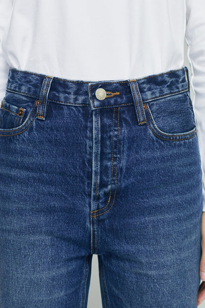 Manhattan High Rise Straight Ankle Jeans HJ160