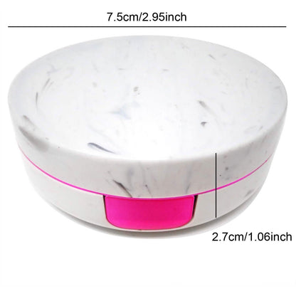 Honbay Fashion Marble Contact Lens Case with Mirror