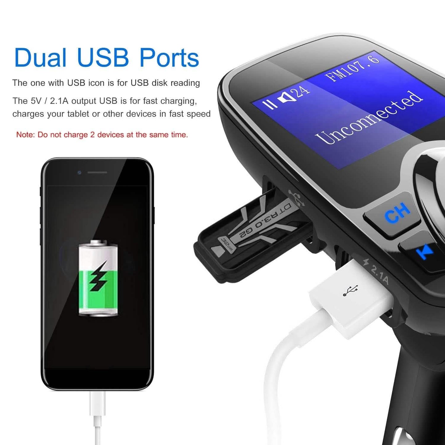 iMounTek Car Wireless FM Transmitter