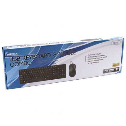 IMPECCA Desktop USB Keyboard and Mouse Combo
