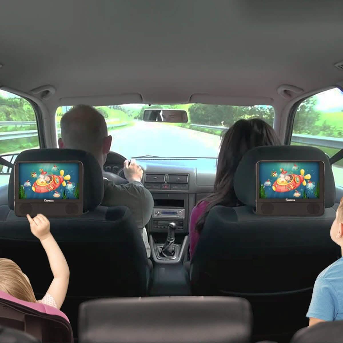 Impecca DVPDS-722 7in Dual Screen Dvd Player