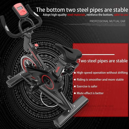 Indoor Cycling Stationary Bike Belt Drive with LCD Monitor