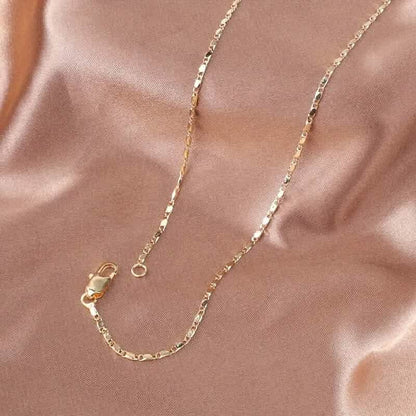 Italian 18K Gold Plated Punk Chain Necklace