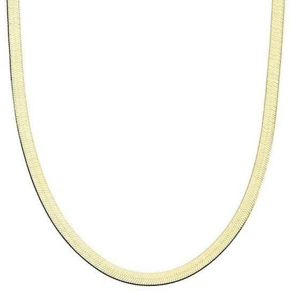 Italian Gold Sterling Silver Herringbone Chain