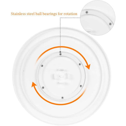Kootek 11 Inch Rotating Cake Turntable with 2 Icing Spatula and 3 Icing Smoother