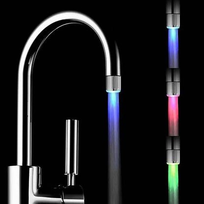 LED Light Water Faucet Tap Heads Glow LED Shower Stream