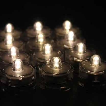 LED Submersible Waterproof Floral Decoration Tea Vase Battery Light Candles