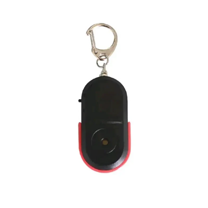 LED Whistle Key Finder Flashing Beeping Sound Control Alarm Anti-Lost Key Locator Finder Tracker With Key Ring