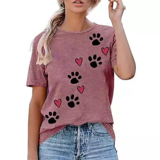 Leo Rosi Women's Dog Paw T-Shirt