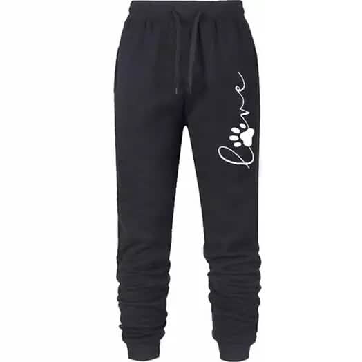 Leo Rosi Women's Love Dog Paw Print Joggers
