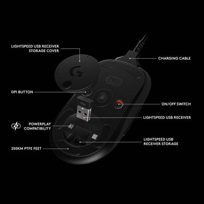 Logitech G Pro Wireless Gaming Mouse with Esports Grade Performance (Refurbished)