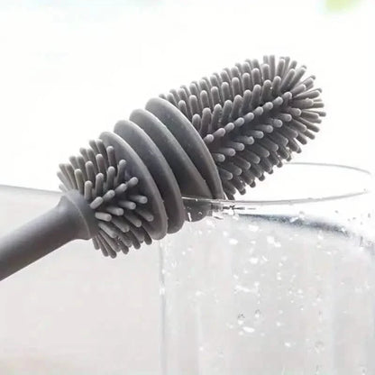 Long-Handle Silicone Cup & Bottle Brush
