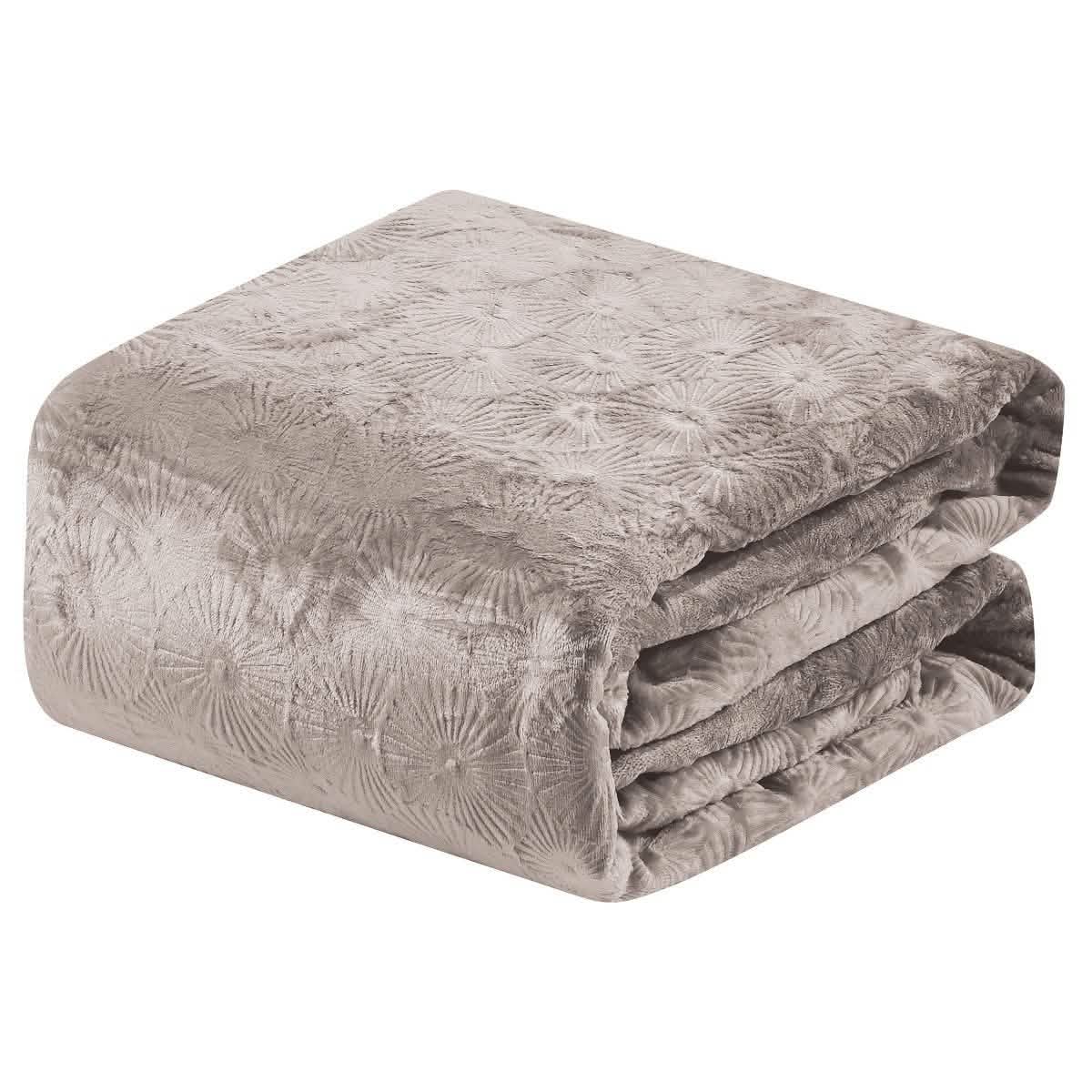 Louvre Embossed Microplush Blanket - Assorted Colors