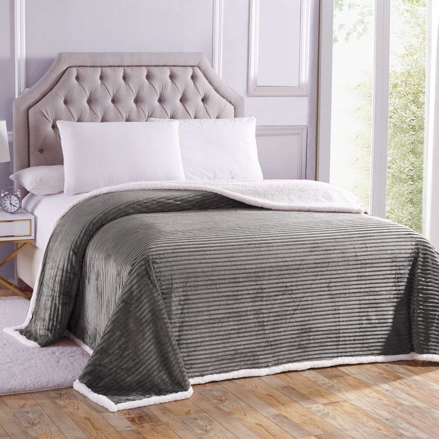 Luxurious Reversible Designer Sherpa