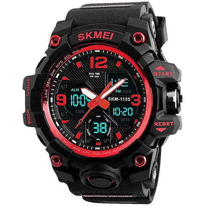 LYMFHCH Large Dual Dial Time Outdoor Army Wrist Watch Tactical