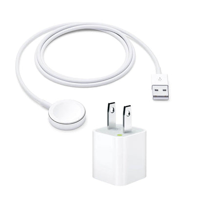 Magnetic Charging Cable for Apple Watch and 5W USB Power Adapter Charger