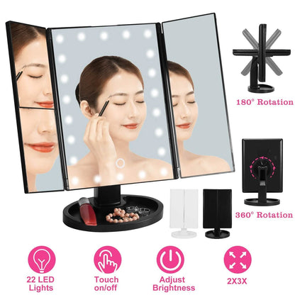 Make Up Mirror with 22 LED Lights