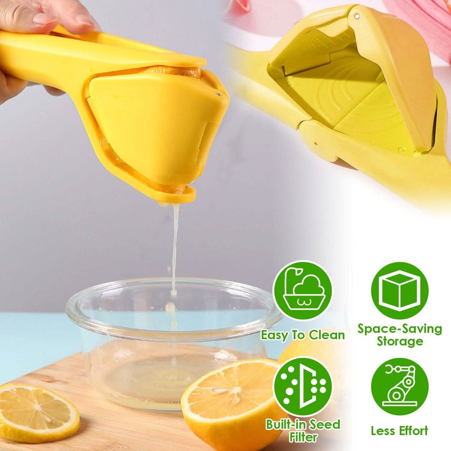 Manual Lemon Squeezer Fold Flat Design
