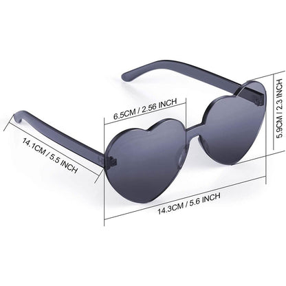 Maxdot Heart Shape Sunglasses Party Sunglasses