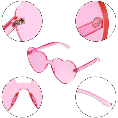 Maxdot Heart Shape Sunglasses Party Sunglasses