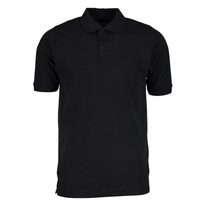 Men's 3-Button Ribbed Short Sleeve Polo