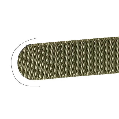 Men's Automatic Metal Buckle Nylon Canvas Webbing Belt