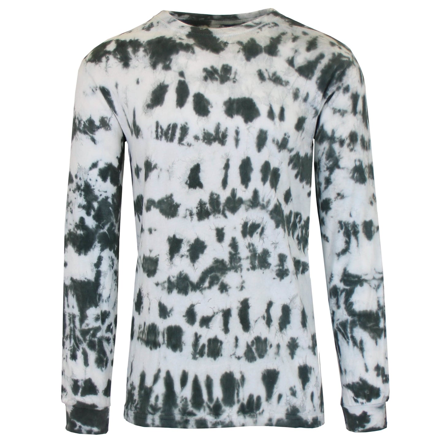 Men's Long Sleeve Tie-Dye Cotton Tee