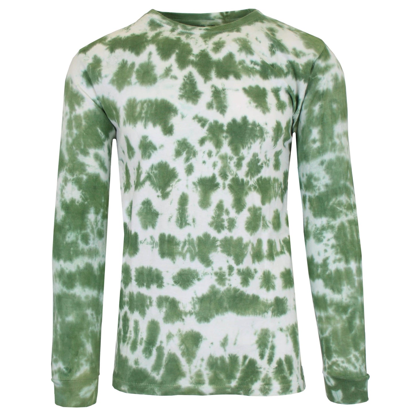 Men's Long Sleeve Tie-Dye Cotton Tee