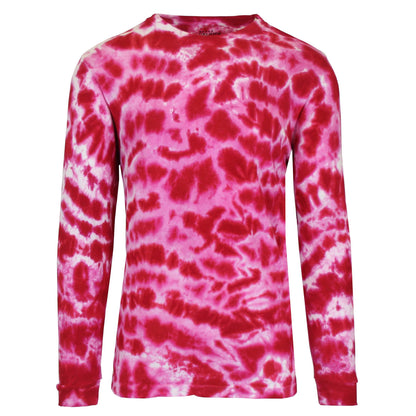 Men's Long Sleeve Tie-Dye Cotton Tee