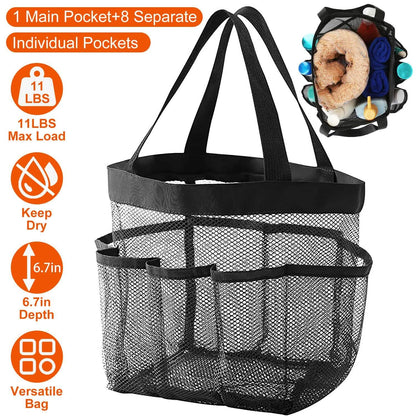 Mesh Shower Caddy Bag Organizer Storage Hanging Basket
